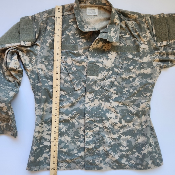 Authentic Military Jacket Camoflage Long Sleeve Pockets Zip Up Small Regular - Picture 15 of 16